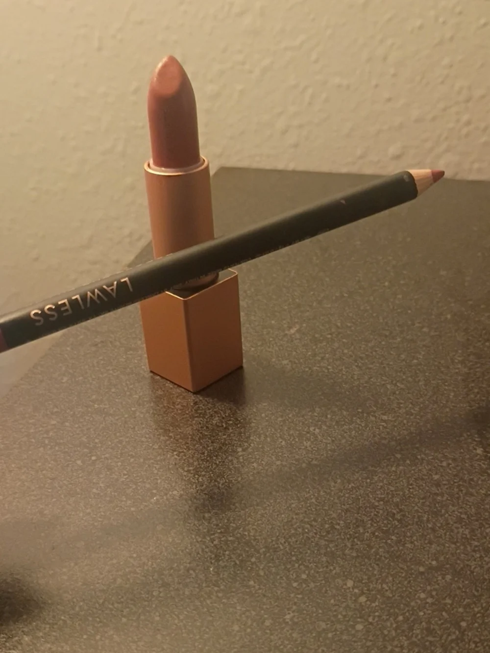 LAWLESS Matte Lipstick with Matching Lip Liner - Dusty Rose Taupe